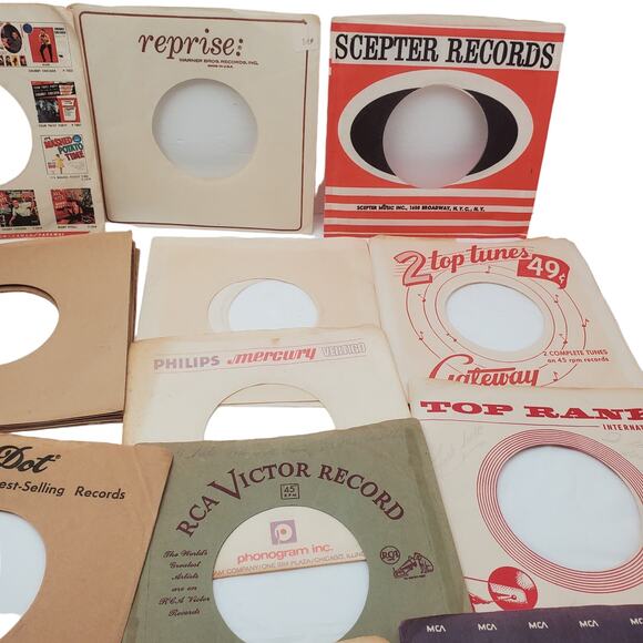 Lot of 35 45 rpm 50's-60's 7” Vinyl Paper Covers - Picture 5 of 7